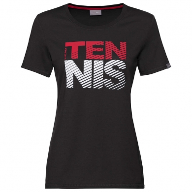 Head Tennis-Shirt Club Lisa (Polyester/Baumwolle) schwarz Damen